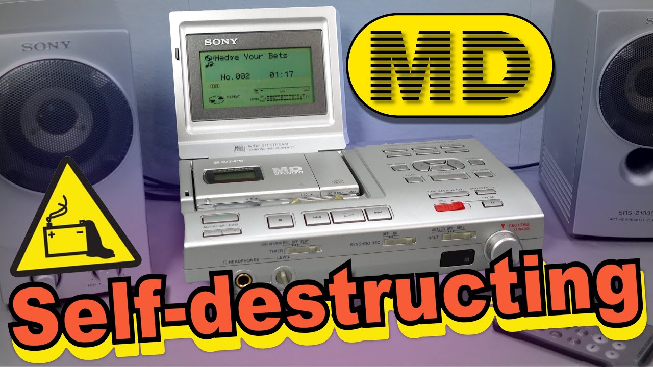 Sony's self-destructing MD Recorder from 2070 - YouTube