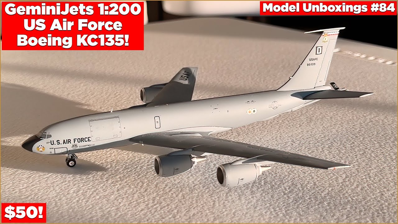50* GeminiJets 1:200 USAF KC-135 Unboxing! | Model Unboxings #84