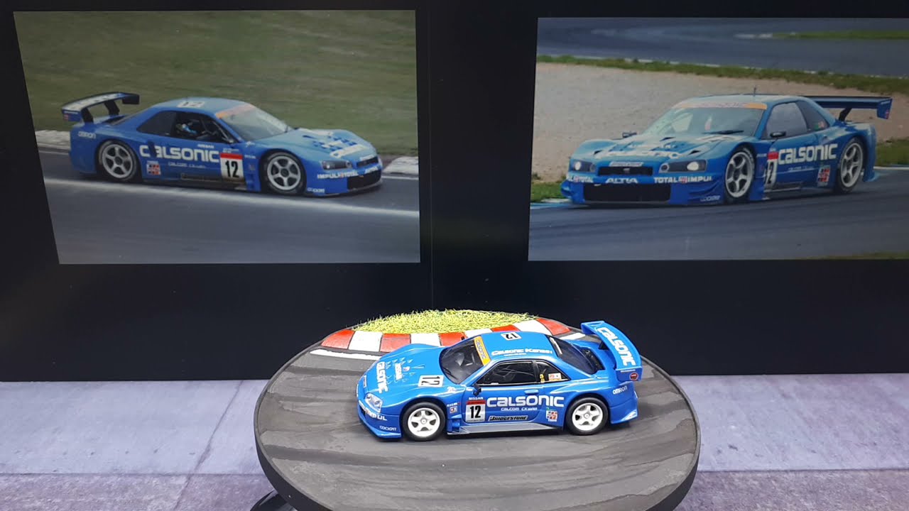 1/64 Nissan Skyline BNR34 2003 Calsonic by Kyosho , diecast car