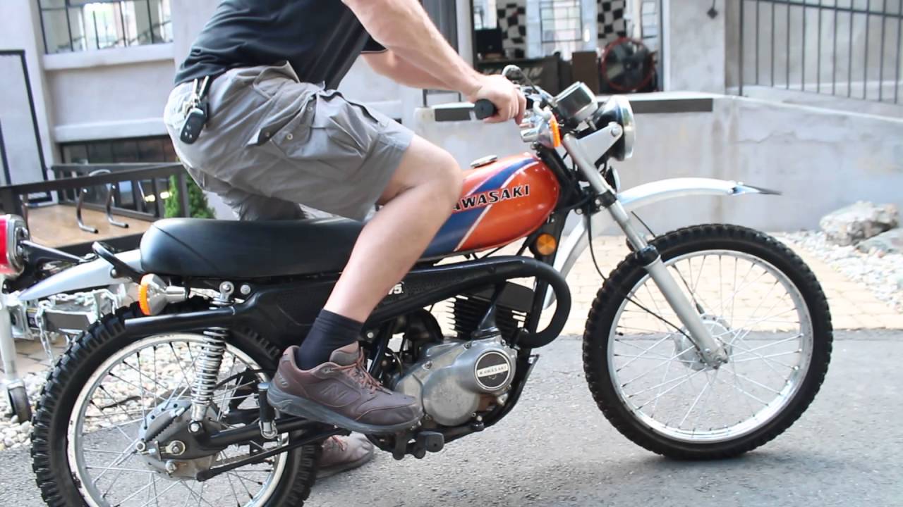 1976 Kawasaki KE175-B1 Enduro - YouTube