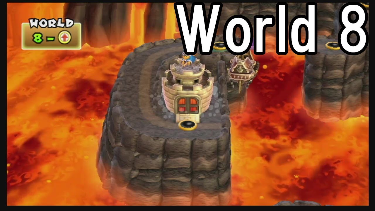 New スーパーマリオブラザーズ Wii World 8 - YouTube