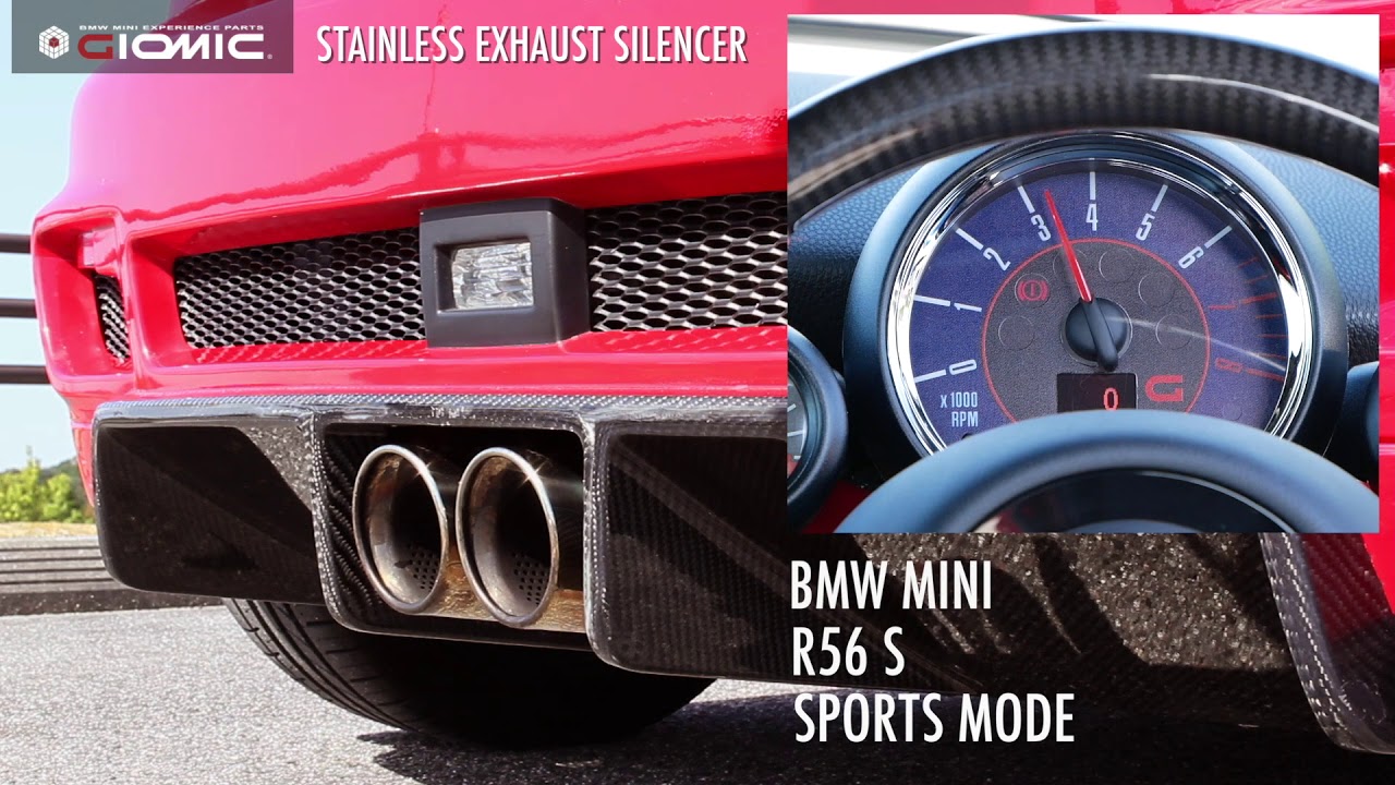 試聴：マフラー音】GIOMIC R56 COOPER S - YouTube