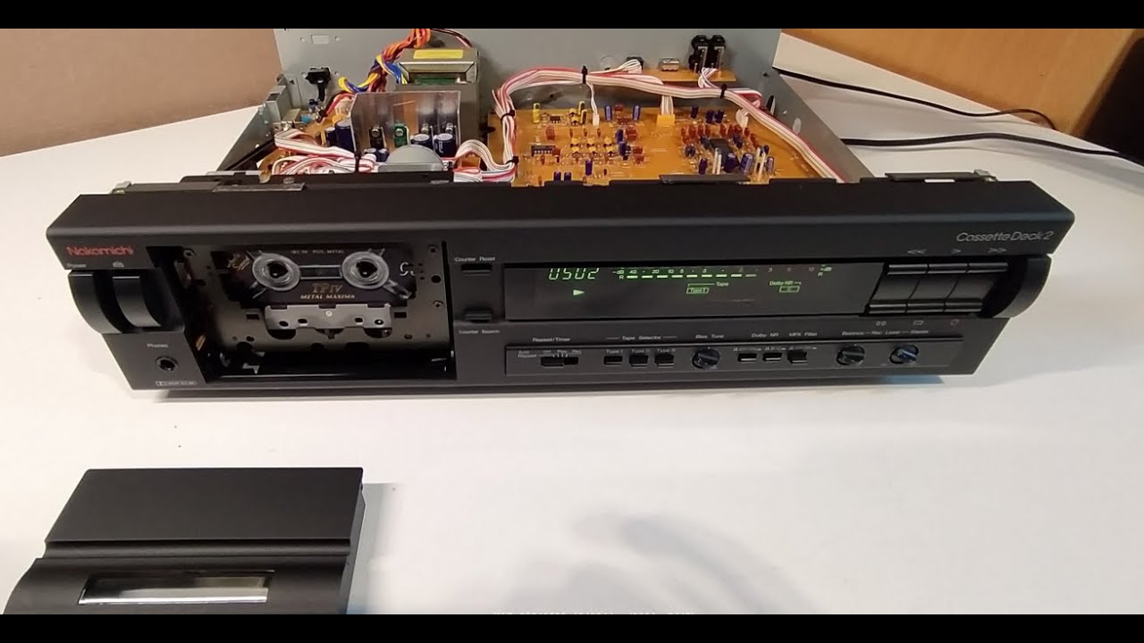 Nakamichi Cassette Deck 2 (1990') - Look inside - YouTube