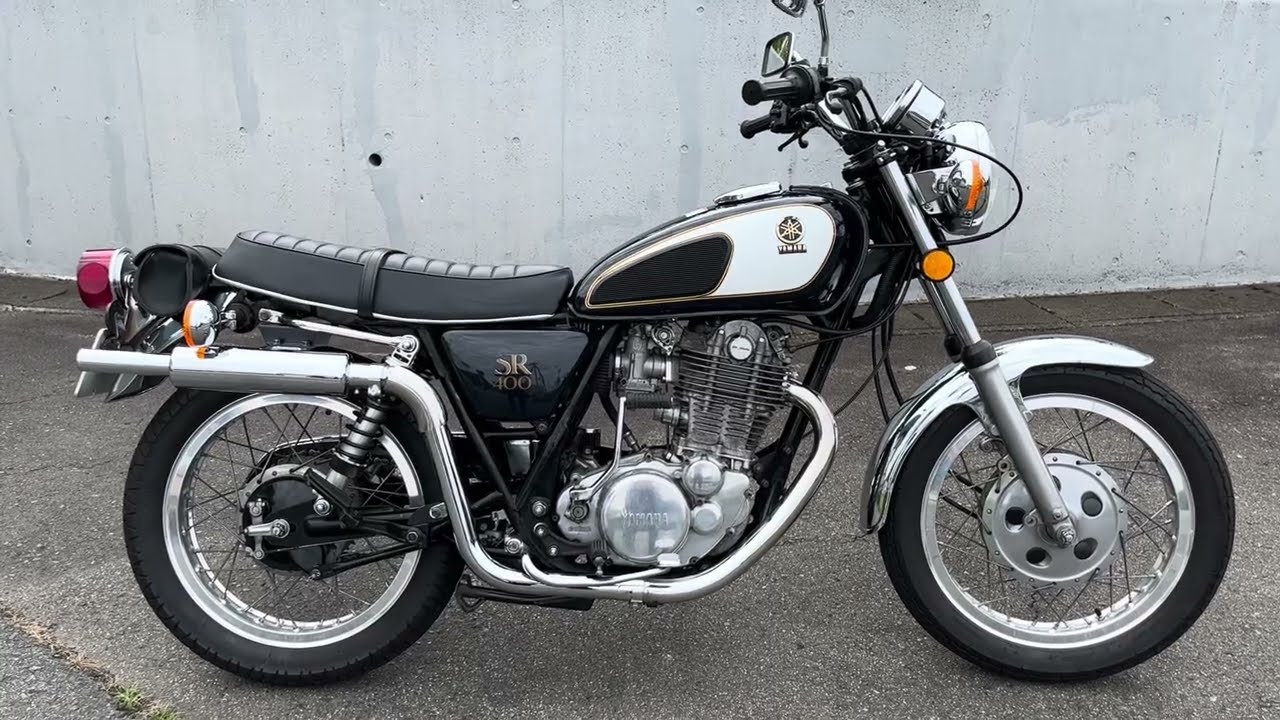 ニューゲート SR-Vintage Upマフラー （7）装着のカスタムSR400/SR500