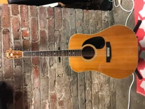 Tokai Cat's Eyes Japanese Acoustic Guitar CE 800 D-35 1975 - YouTube