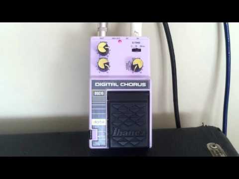 1990 Ibanez DSC10 Digital Stereo Chorus Effect Pedal DEMO - YouTube