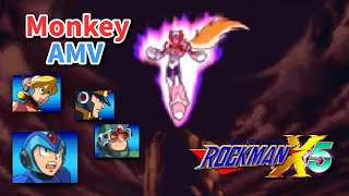 AMV 4K 60FPS｜洛克人X5 》OP「Monkey」中日字幕 | Mosquito-Milk