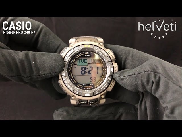 OVERVIEW: Casio Protrek PRG 240T-7 - YouTube
