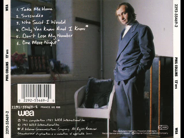 Phil Collins (12 Ers ) 1985 - YouTube