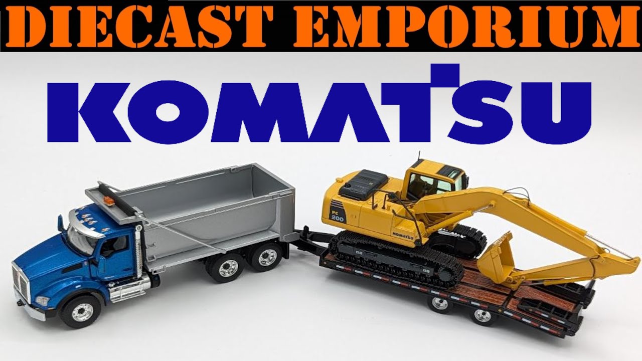 1:50 Scale NZG Komatsu PC200-8 Hydraulic Excavator - YouTube