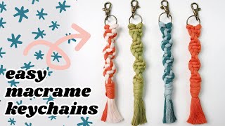 Easy DIY Macrame Keychain (For Beginners!) - YouTube