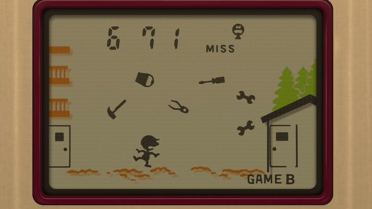 任天堂ゲーム＆ウオッチ「ヘルメット GAME B 999点」NINTENDO