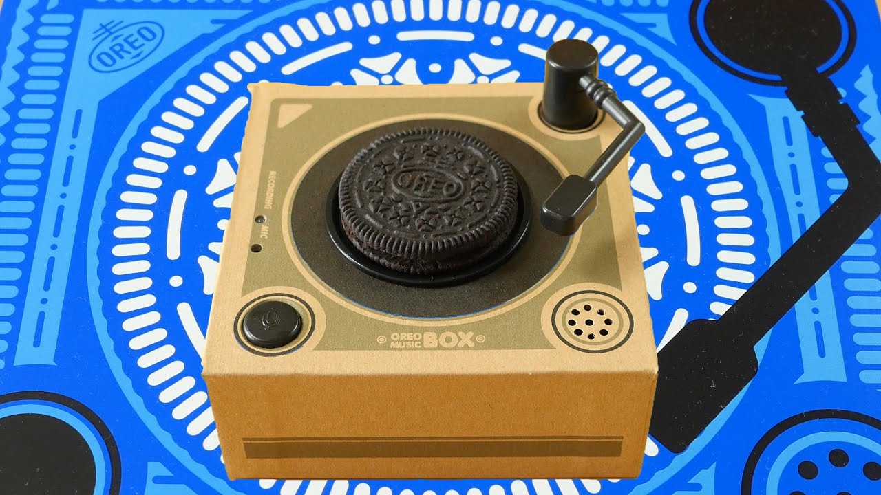 Giant Oreo Sound Box ( Oreo Music Box ) 大流行のオレオがレコードに