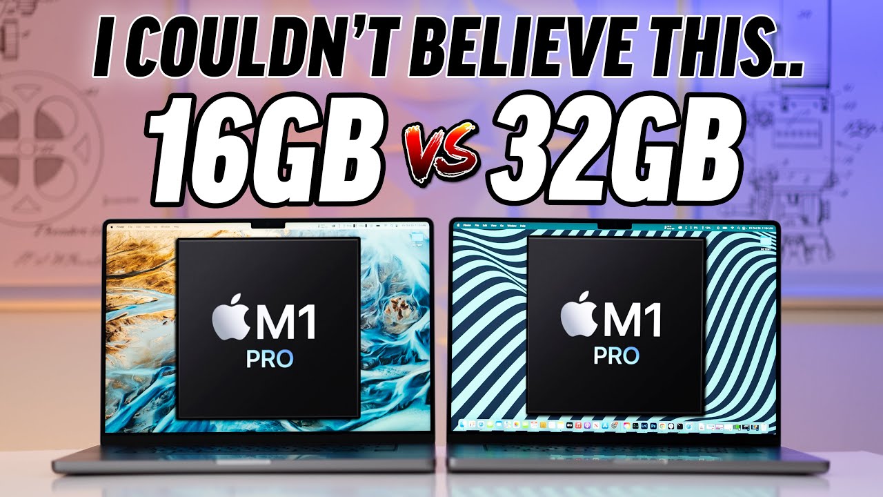 16GB vs 32GB RAM M1 Pro MacBook - Multitasking RAM TEST! - YouTube