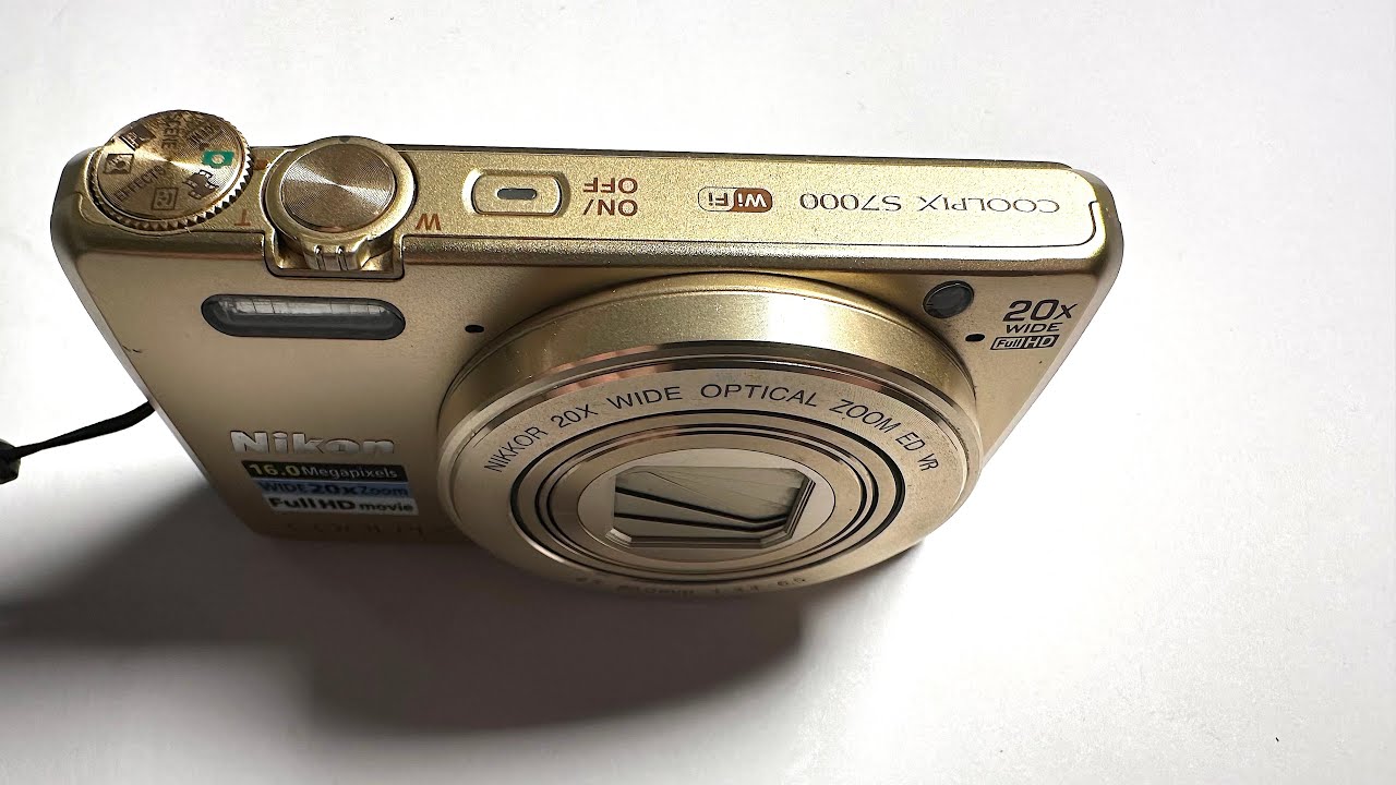Nikon Coolpix S7000 Gold - YouTube