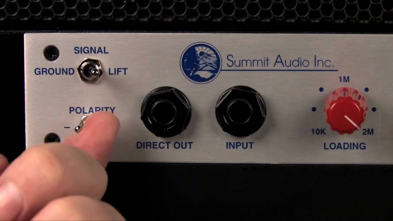 SUMMIT AUDIO / 楽器用プリアンプTD100 - YouTube