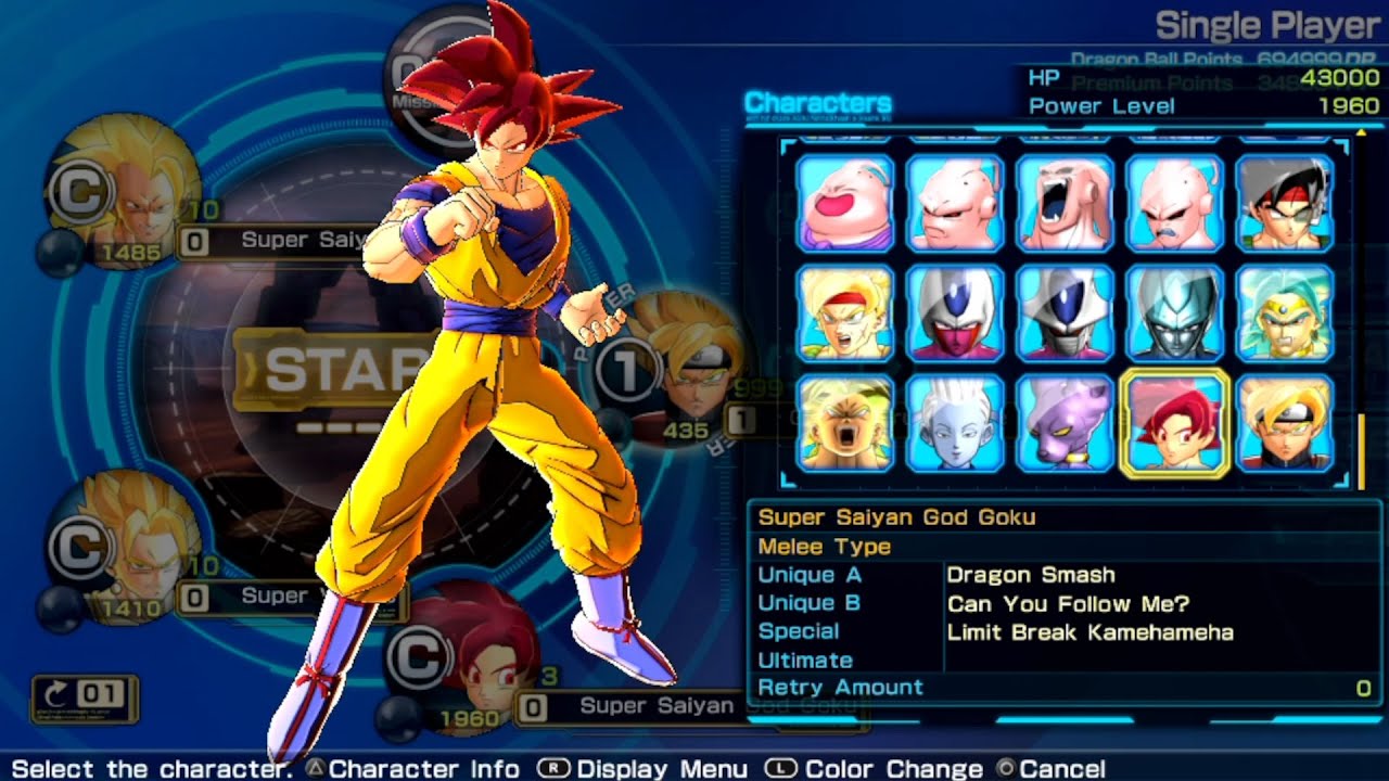 Dragon Ball Z: Battle of Z All Characters (Including DLC) [PS Vita