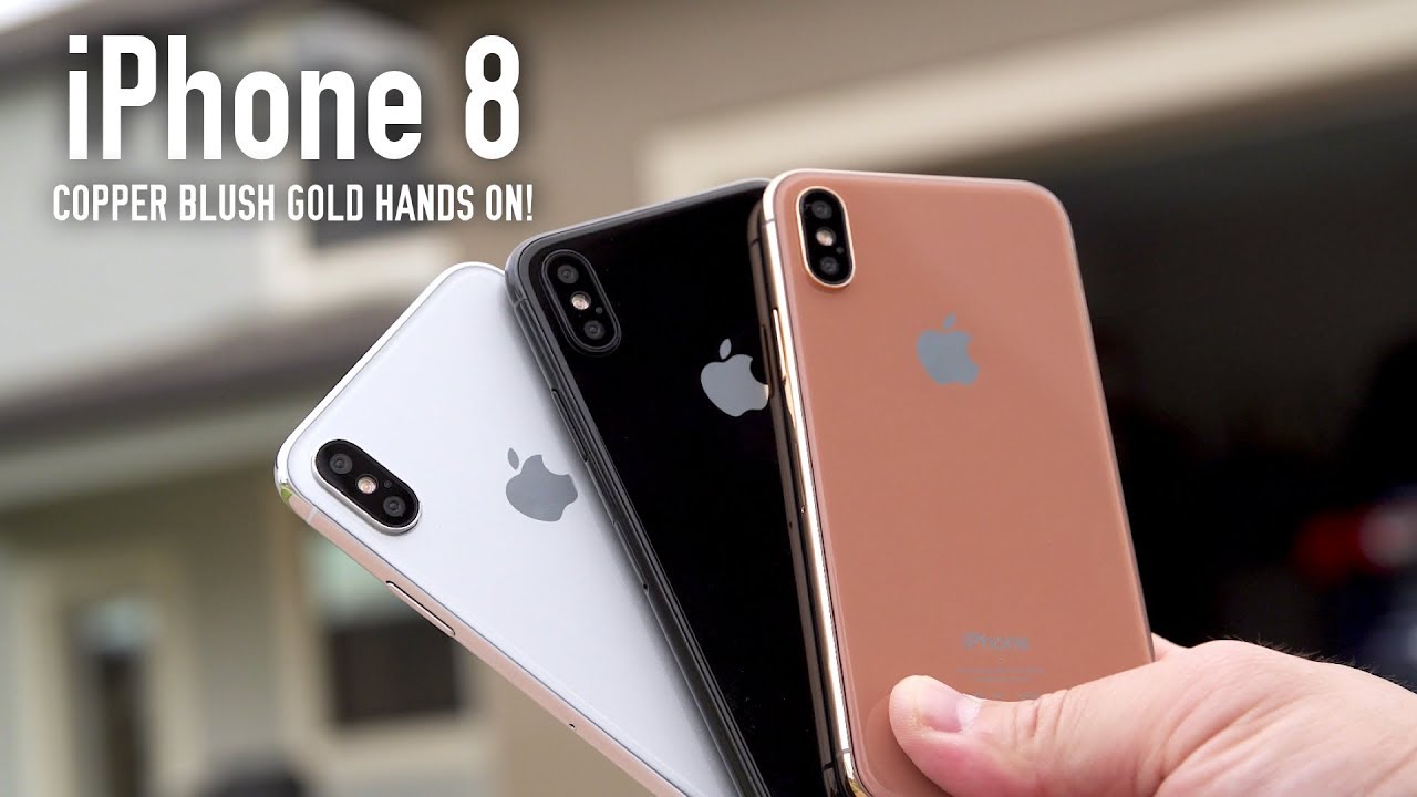 Apple iPhone X Blush Gold Model Hands On (ALL COLORS) - YouTube
