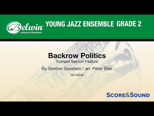 Backrow Politics arr. Peter Blair - Score & Sound - YouTube