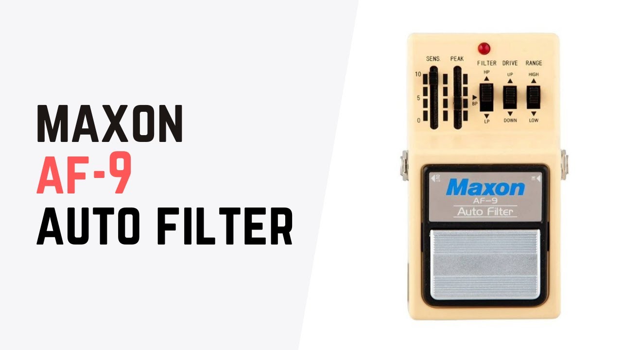 Maxon AF9 - Auto Filter Pedal | Fender John Mayer Signature