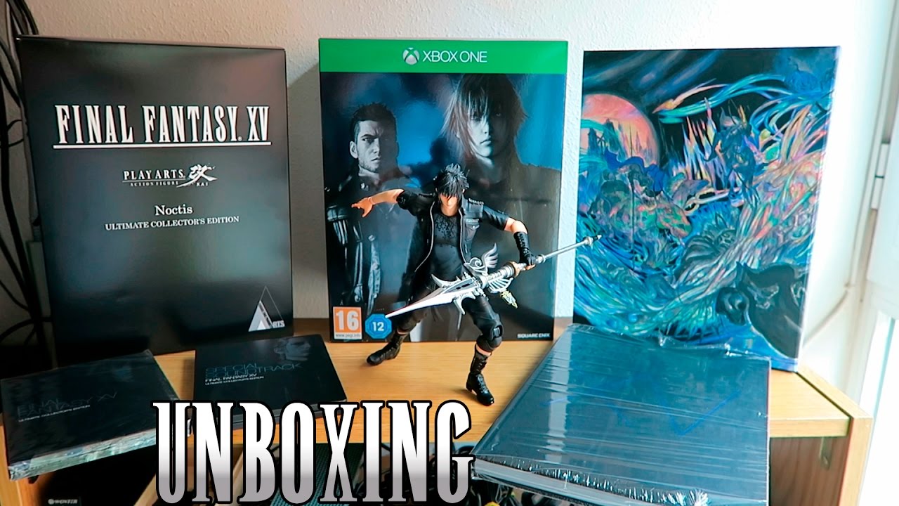 FINAL FANTASY XV ULTIMATE COLLECTOR'S EDITION UNBOXING - YouTube