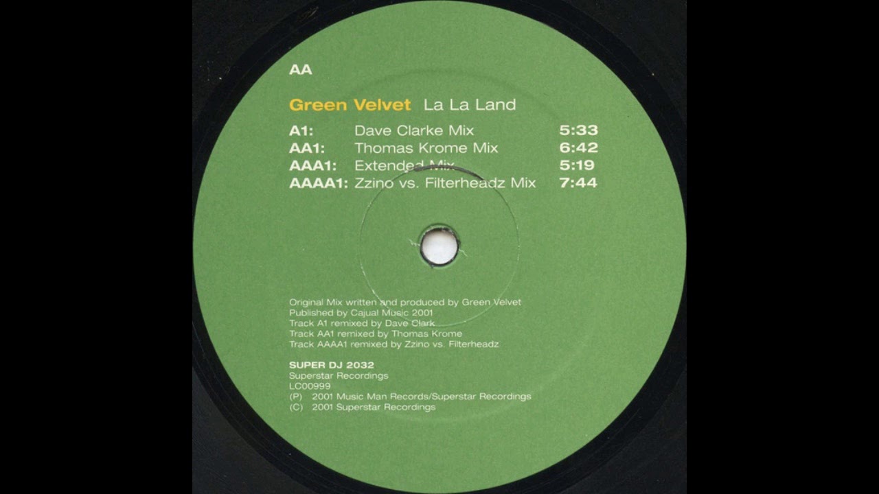 Green Velvet ‎– La La Land (Zzino vs. Filterheadz Remix) [HD