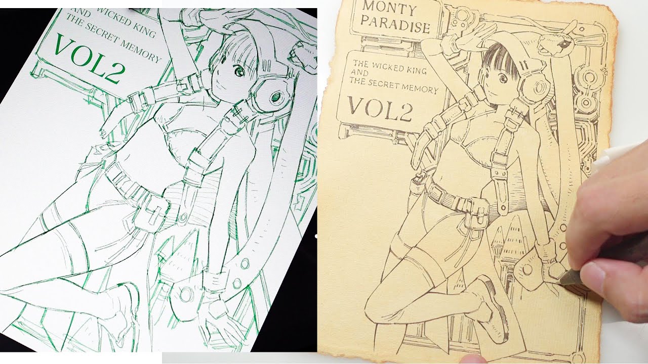 draw with digital and analog - YouTube