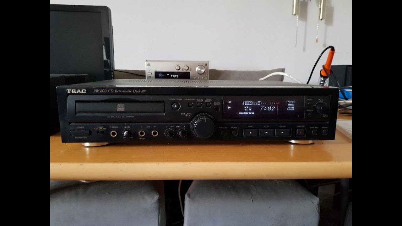 Teac RW-800 CD Recordable Deck - YouTube