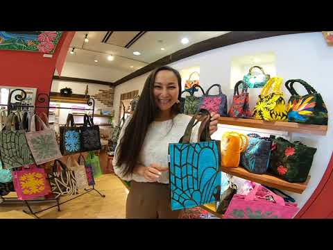 サザンフォレスト ハワイアンキルトバッグ A4トートバッグ - YouTube