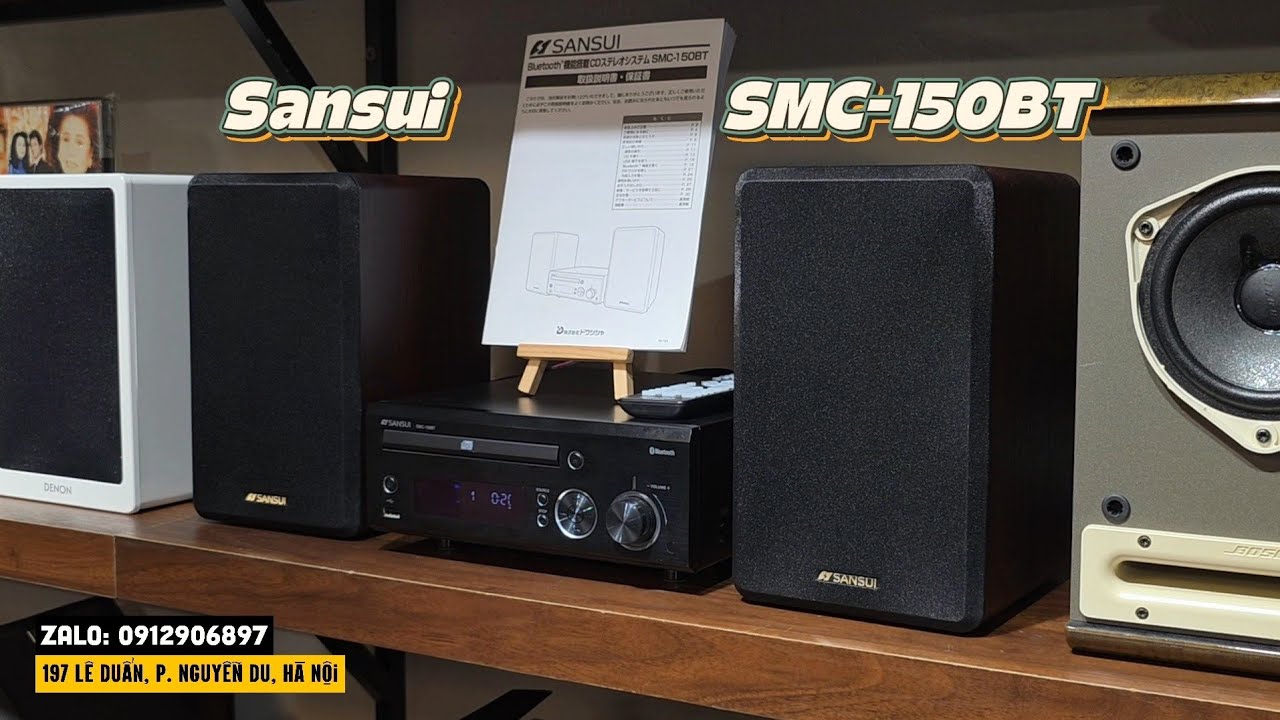 Càng đơn giản càng tinh tế: Dàn mini Nhật SANSUI SMC 150BT chơi