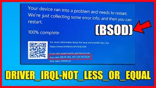 Blue Screen of Death (BSOD) Error on Windows 10 / 11 | Error Code