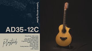 PLAYTECH ( プレイテック ) AD35-12C Natural 12弦ギター 送料無料