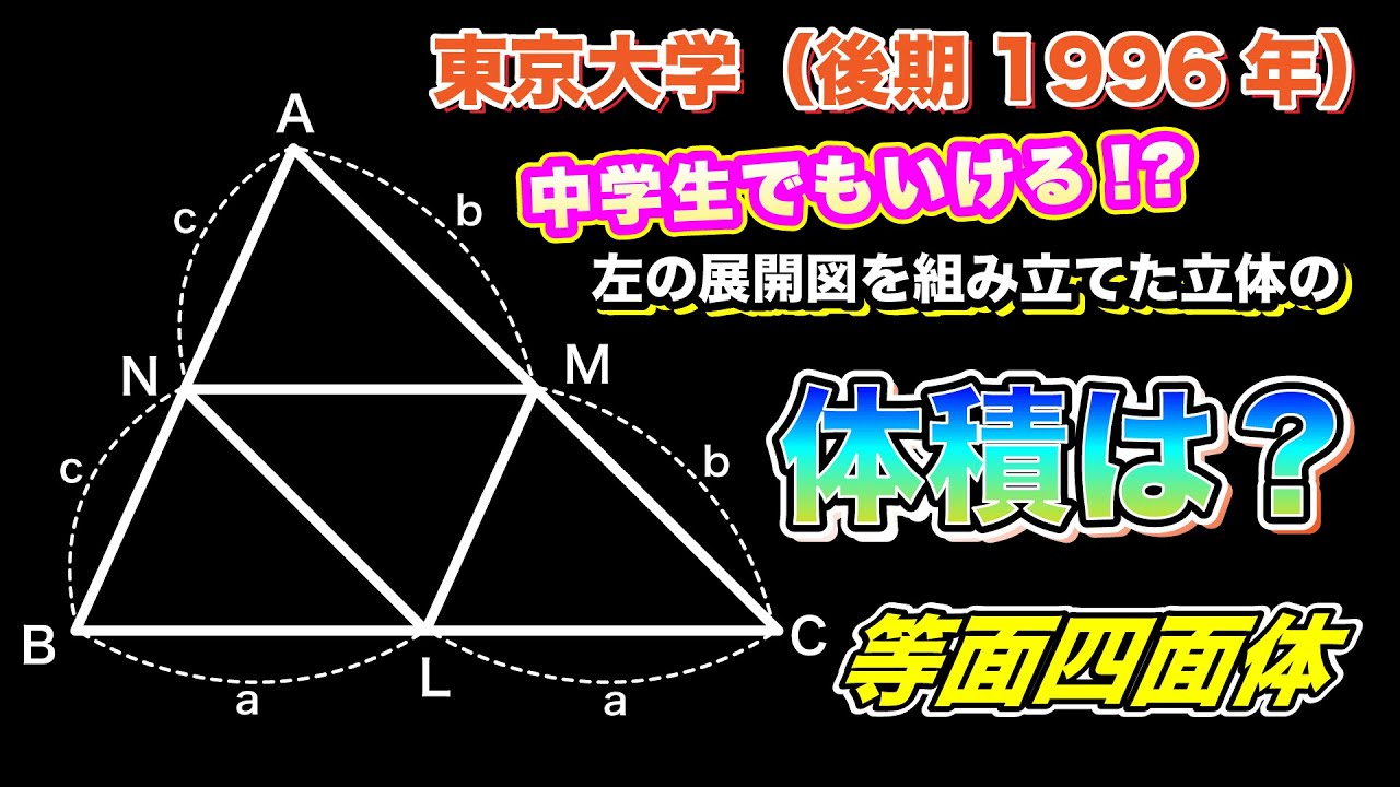 University of Tokyo] 1996 Second semester (science) Question 1