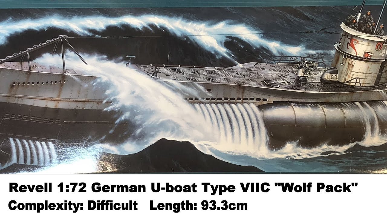 Large Scale! Revell 1:72 German U-boat Type VIIC 