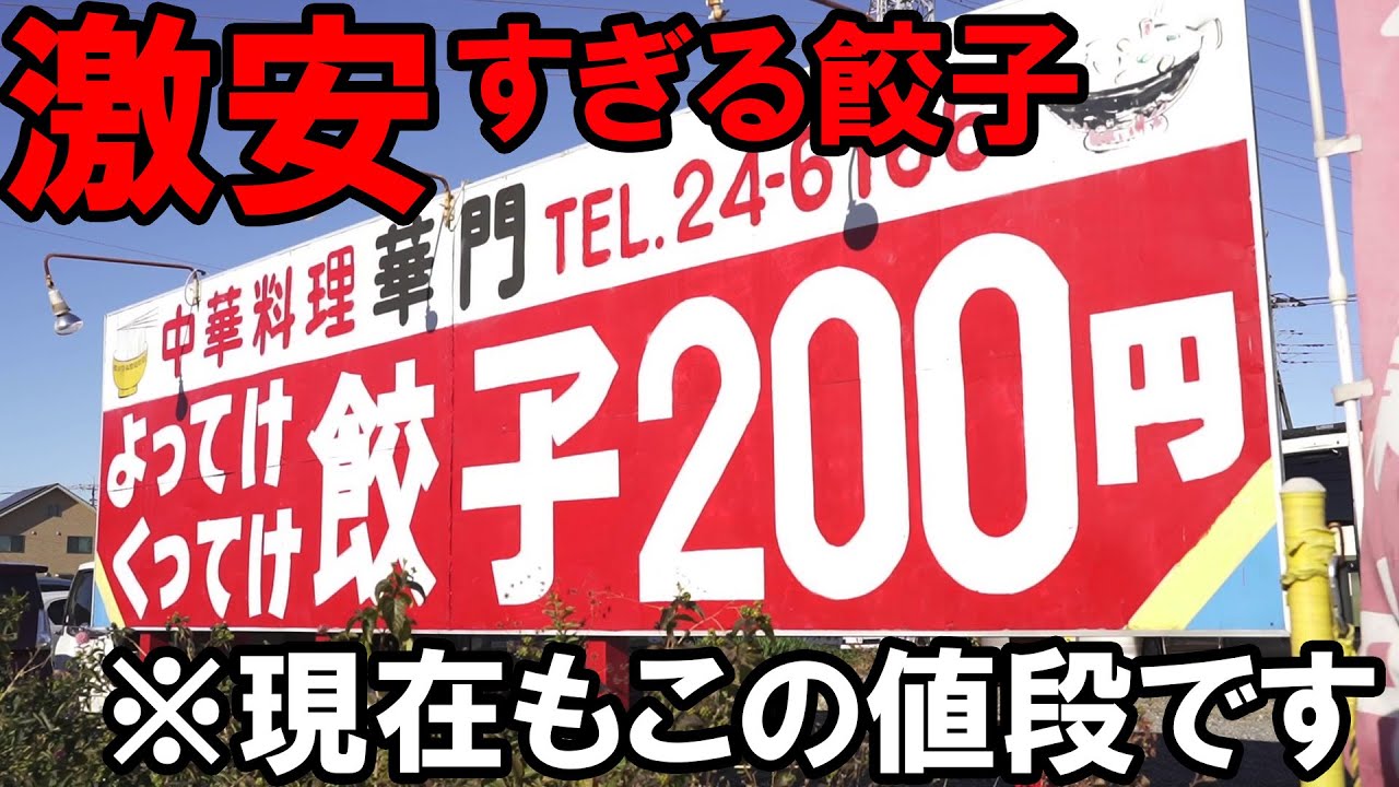 激安】まさかの令和に反則レベルの値段。そして美味い。激安餃子が食べ