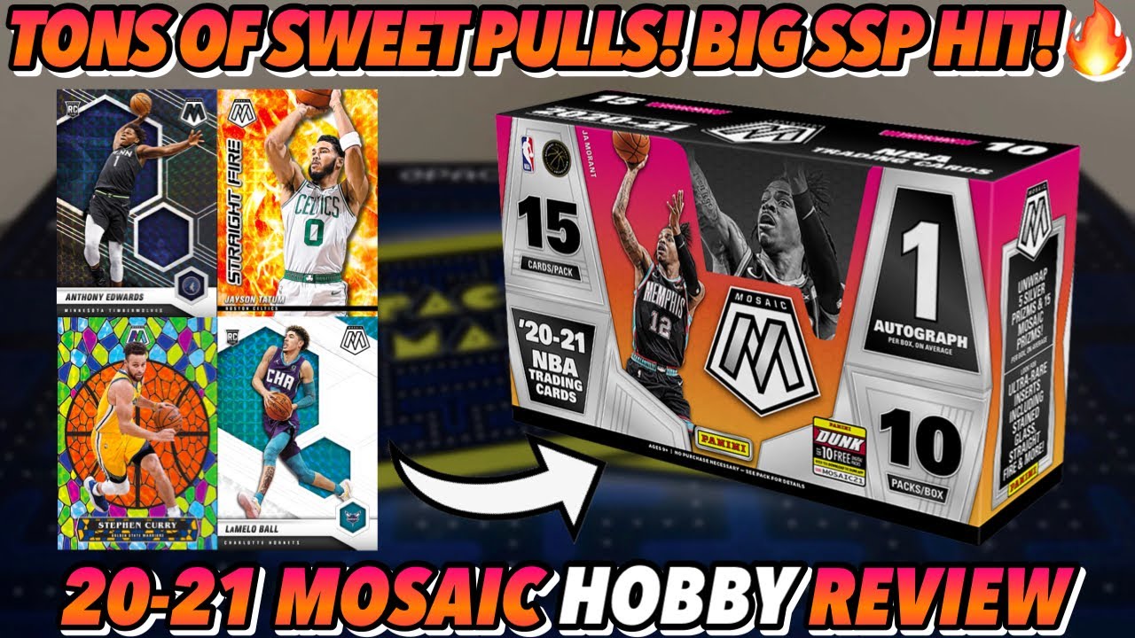BIG HIT!🔥 | 2020-21 Panini Mosaic Basketball Hobby Box Break