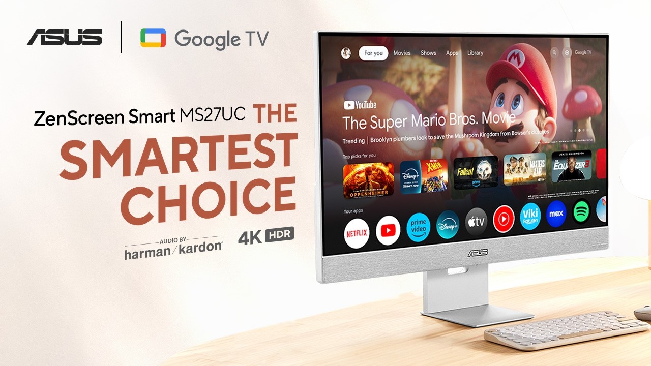 The Smartest Choice | ASUS ZenScreen Smart Monitor MS27UC - YouTube