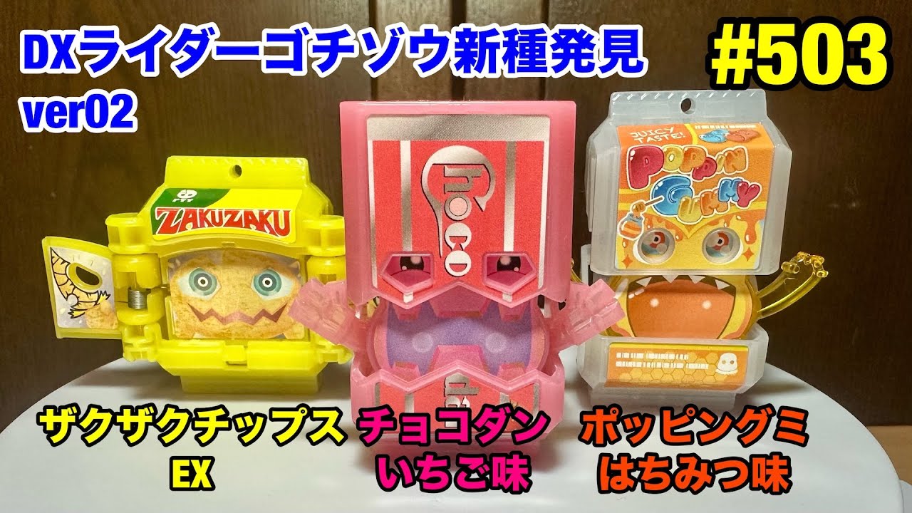 503:DXライダーゴチゾウセット新種発見！ver02 - YouTube