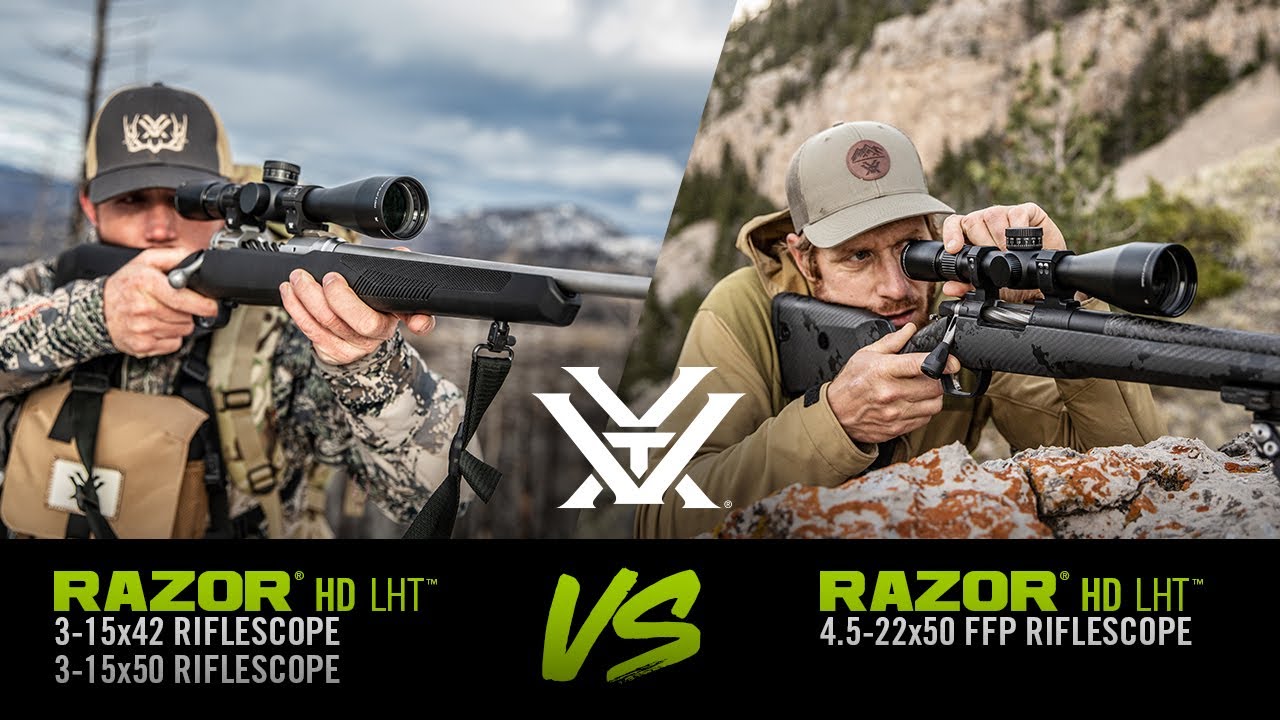 What's the difference between the Razor® HD LHT™ 3-15x42, 3-15x50