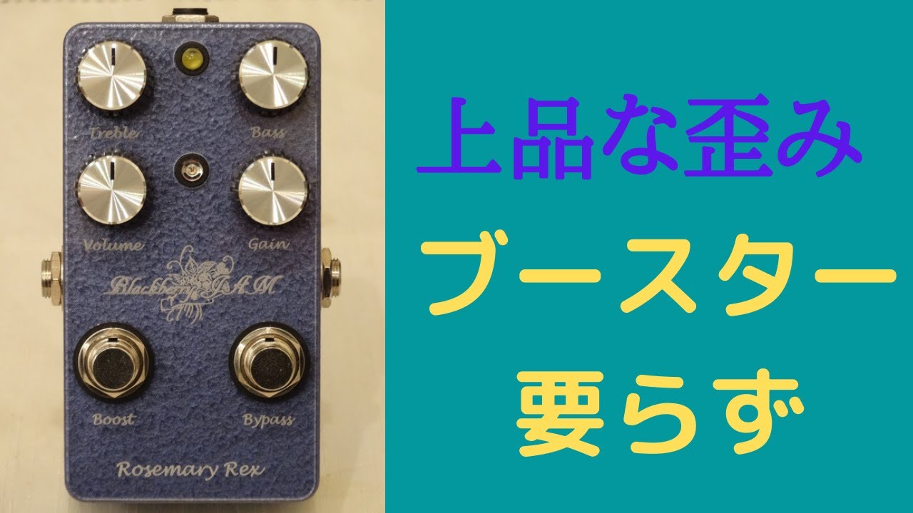 歪みエフェクター】Blackberry JAM Rosemary Rex - YouTube