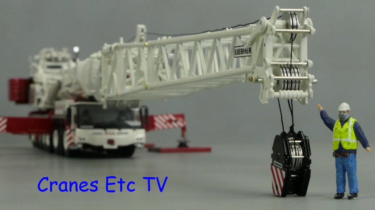 WSI Liebherr LTM 1500 Mobile Crane Fly Jib 'White' by Cranes Etc
