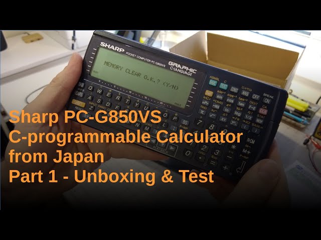 Sharp PC-G850VS Pocket Calculator from Japan - Part 1 (unboxing