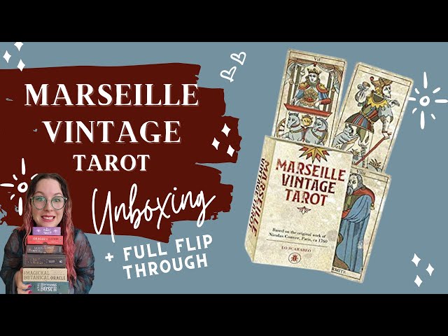 Marseille Vintage Tarot Deck: Unboxing & Review + Full Flip