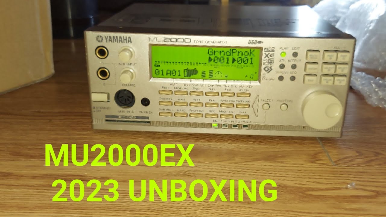 Unboxing ~ Yamaha MU2000EX MIDI Tone Generator (The XG Centerpiece