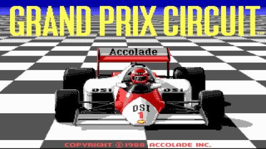 Grand Prix Circuit gameplay (PC Game, 1988) - YouTube