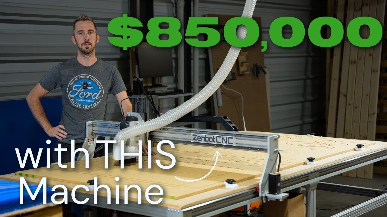 4x8 Zenbot CNC Review - 800 sheets later! - YouTube