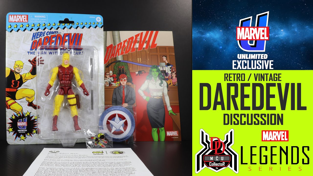 Marvel Legends Retro DAREDEVIL Yellow & Red First Appearance