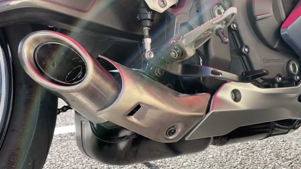 番外編】ZX25R 純正マフラー改 - YouTube