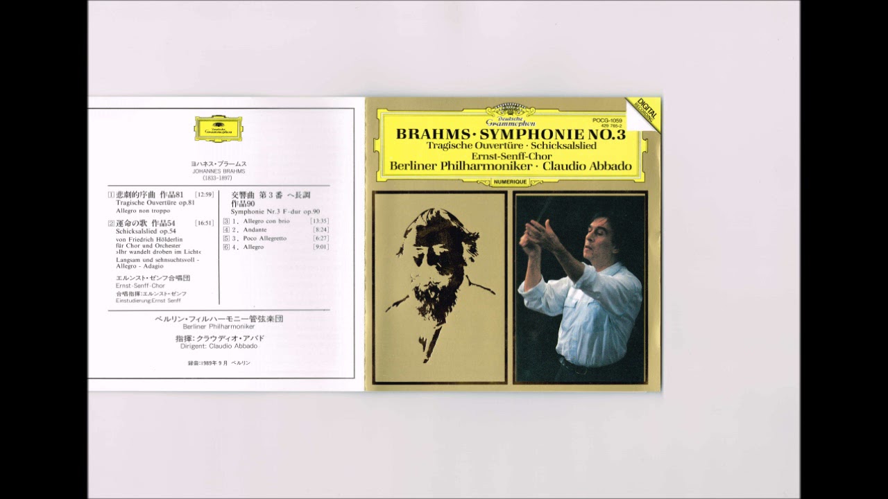 Brahms - Symphony No.3 Abbado Berliner - YouTube