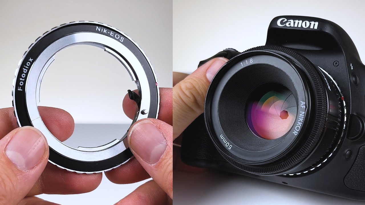 Nikon F to Canon EF Lens Adapter - A Closer Look - YouTube